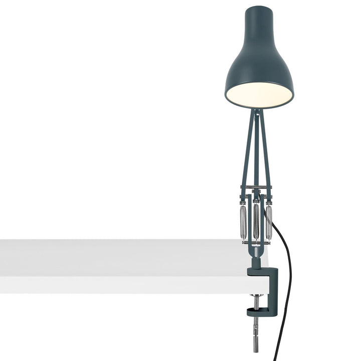 Type 75 Desk Lamp - Clamp Base - Anglepoise - Table + Task - Silver Luster - HORNE