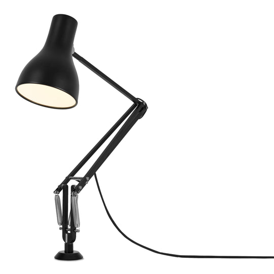 Type 75 Desk Lamp - Insert Base - Anglepoise - Table + Task - Jet Black - HORNE