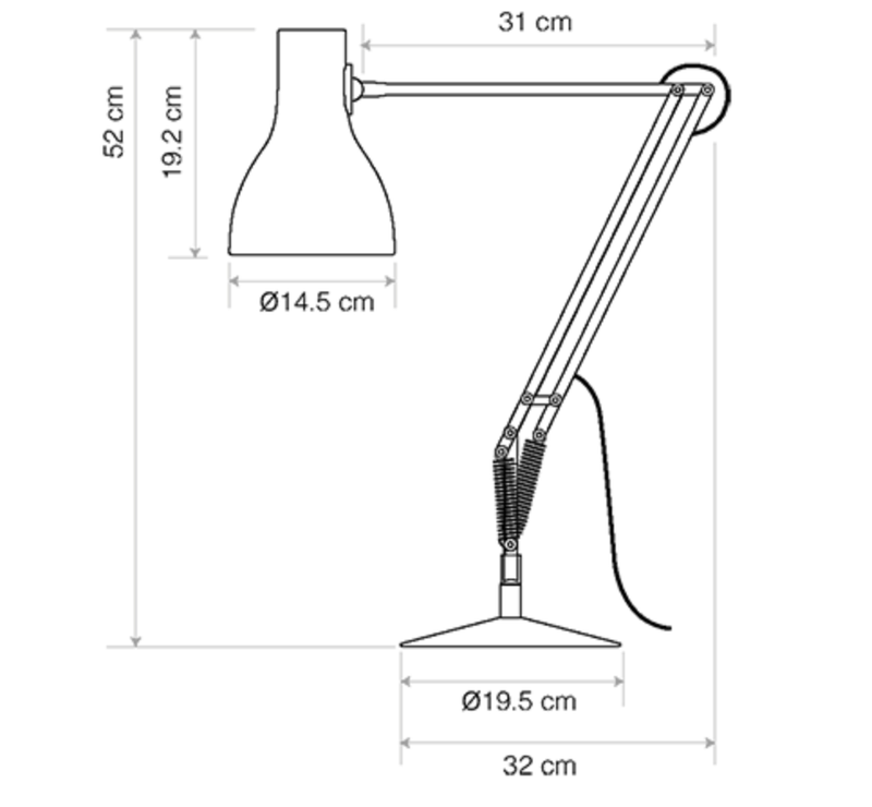 Type 75 Desk Lamp - Paul Smith Edition 5 - Anglepoise - Table + Task - HORNE
