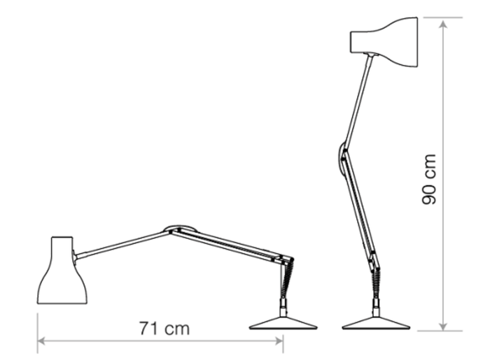 Type 75 Desk Lamp - Paul Smith Edition 6 - Anglepoise - Table + Task - HORNE