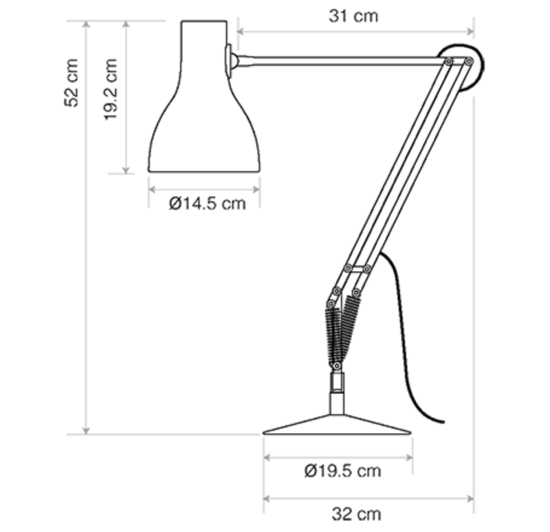 Type 75 Desk Lamp - Paul Smith Edition 6 - Anglepoise - Table + Task - HORNE