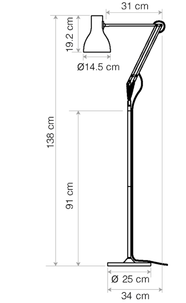 Type 75 Floor Lamp - Paul Smith Edition 5 - Anglepoise - Floor Lamps - HORNE