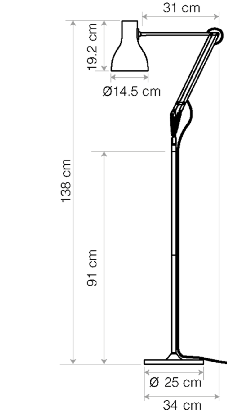 Type 75 Floor Lamp - Paul Smith Edition 6 - Anglepoise - Floor Lamps - HORNE
