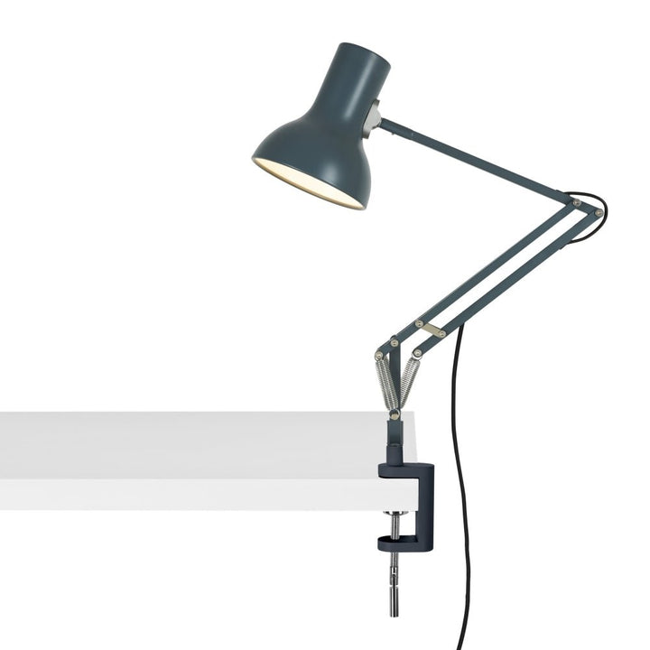 Type 75 Mini Desk Clamp Lamp - Anglepoise - Table + Task - Slate Grey - HORNE
