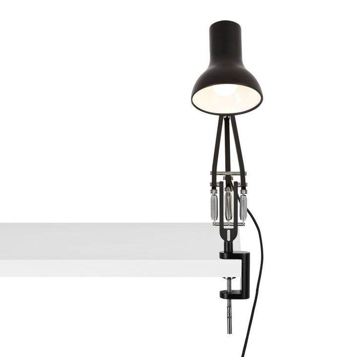 Type 75 Mini Desk Clamp Lamp - Anglepoise - Table + Task - Jet Black - HORNE