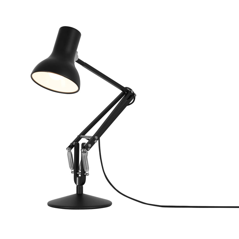 Type 75 Mini Desk Lamp - Anglepoise - Table + Task - Jet Black - HORNE