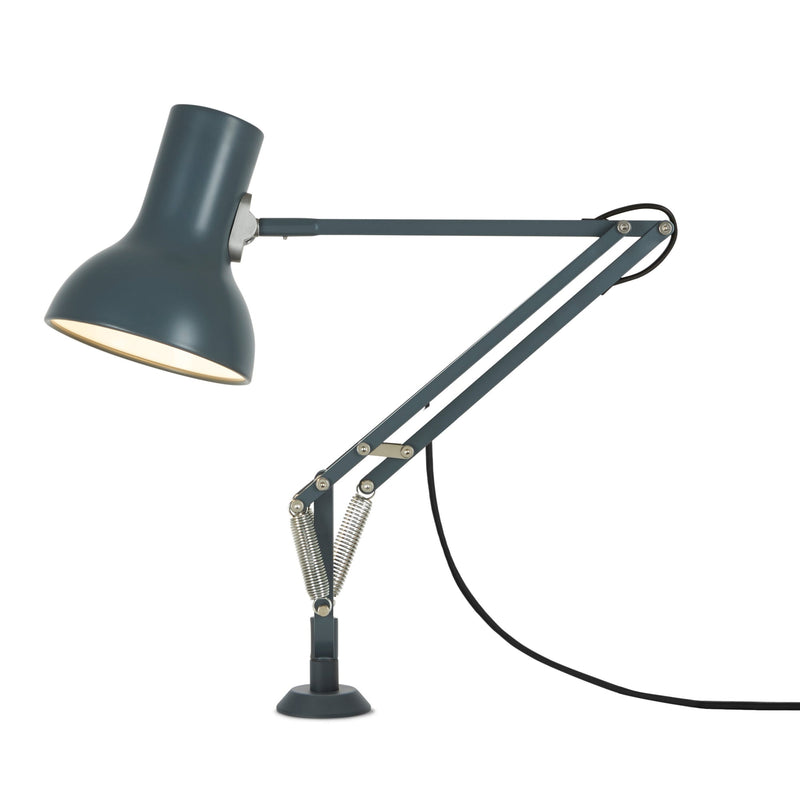 Type 75 Mini Lamp with Desk Insert - Anglepoise - Table + Task - Slate Grey - HORNE