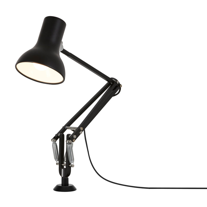 Type 75 Mini Lamp with Desk Insert - Anglepoise - Table + Task - Slate Grey - HORNE