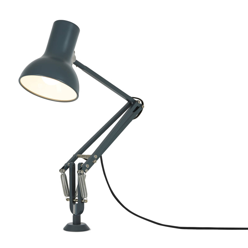 Type 75 Mini Lamp with Desk Insert - Anglepoise - Table + Task - Slate Grey - HORNE