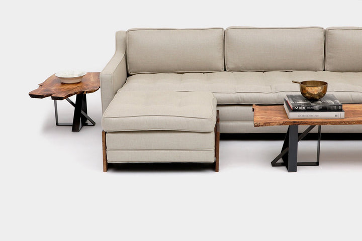 Up Ottoman With Planks - Artless - Stools + Benches + Ottomans - Smoke - HORNE