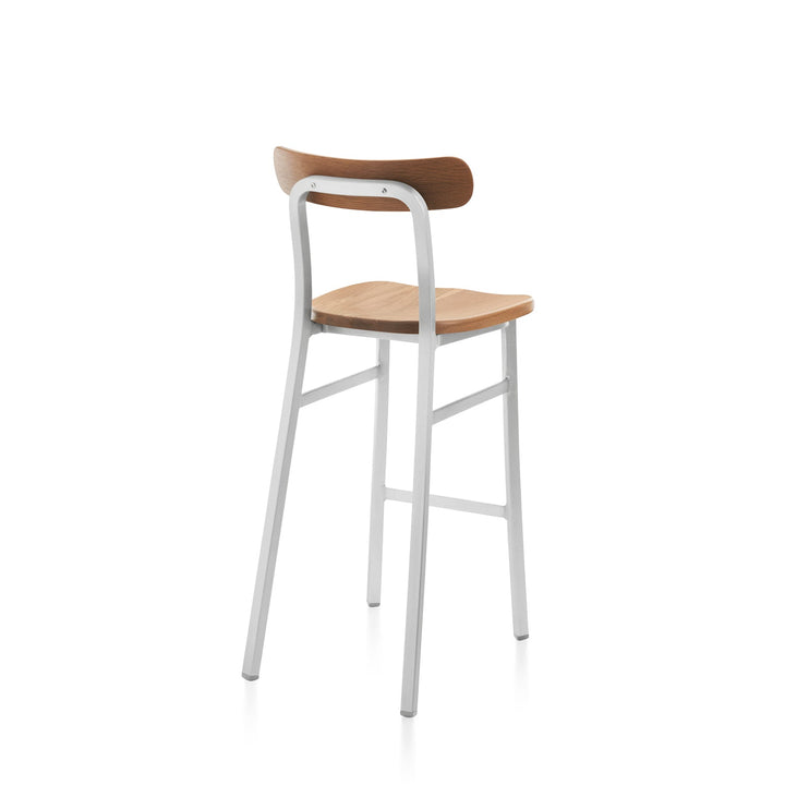 Utility Bar Stool - Emeco - Stools + Benches + Ottomans - Hand Brushed - Oak - HORNE