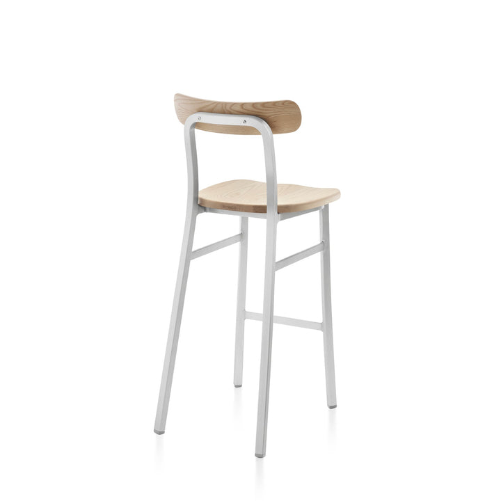 Utility Bar Stool - Emeco - Stools + Benches + Ottomans - Hand Brushed - Ash - HORNE