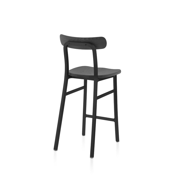 Utility Counter Stool - Emeco - Stools + Benches + Ottomans - Powder Coated Black - Ash - HORNE