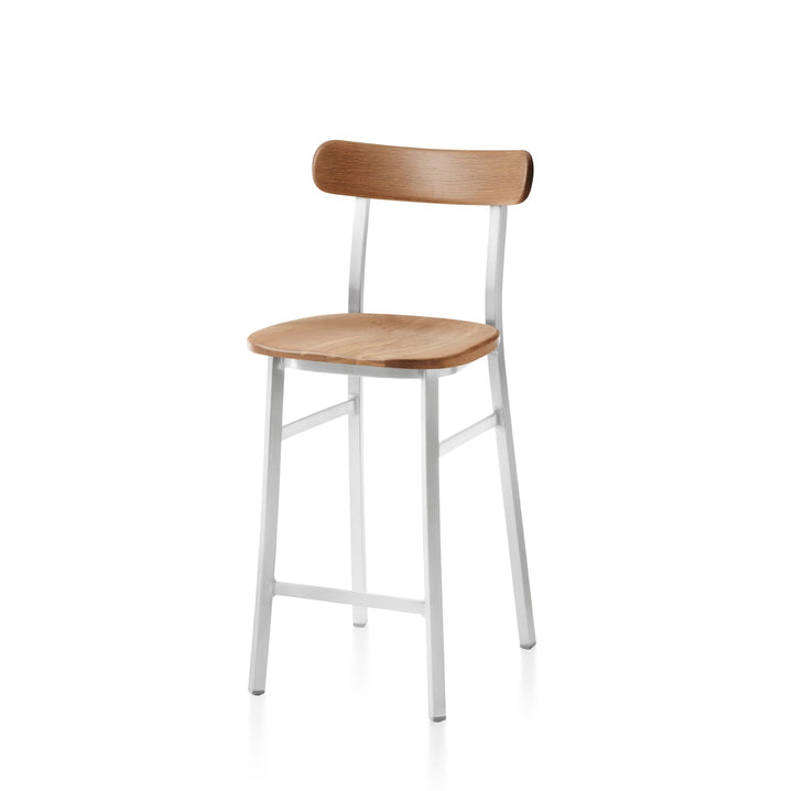 Utility Counter Stool - Emeco - Stools + Benches + Ottomans - Hand Brushed - Oak - HORNE