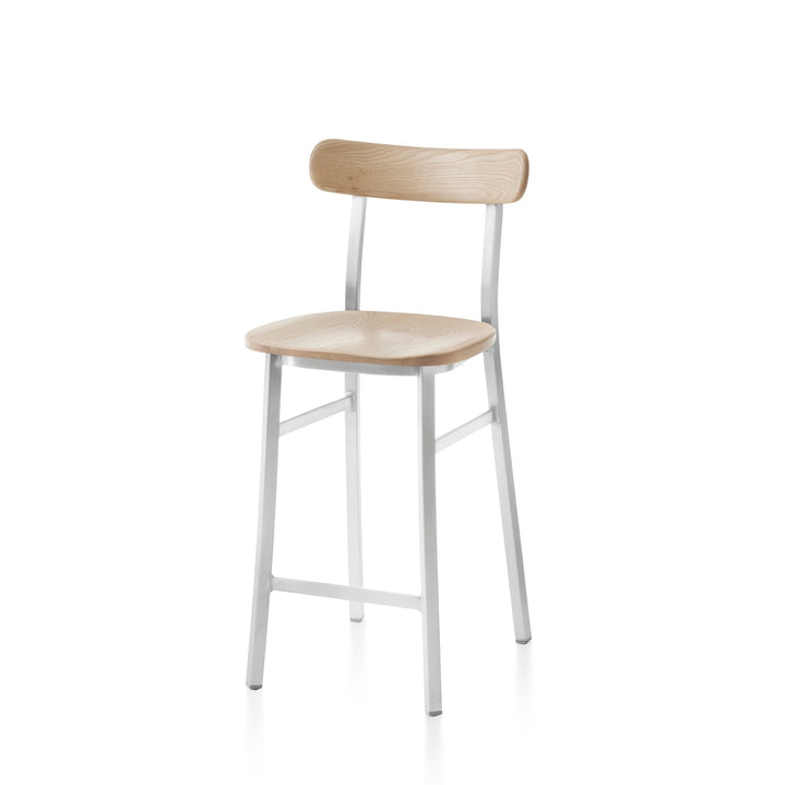 Utility Counter Stool - Emeco - Stools + Benches + Ottomans - Hand Brushed - Ash - HORNE