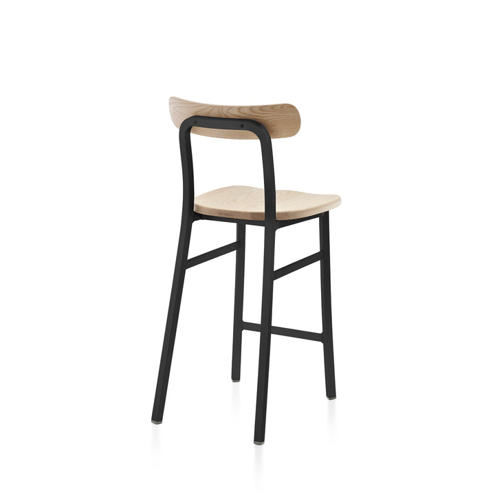 Utility Counter Stool - Emeco - Stools + Benches + Ottomans - Powder Coated Black - Ash - HORNE