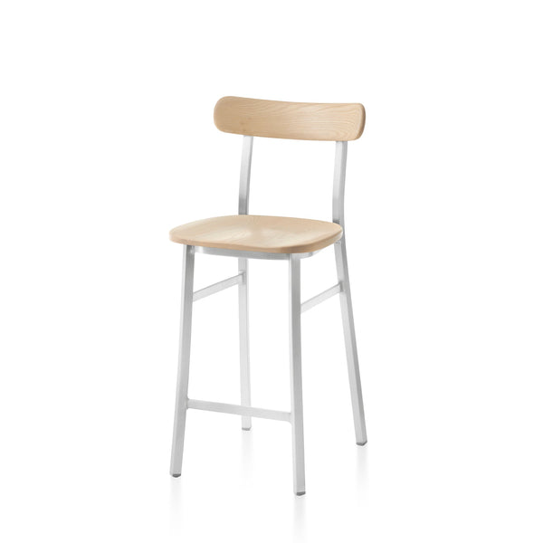 Utility Counter Stool - Emeco - Stools + Benches + Ottomans - Hand Brushed - Accoya - HORNE