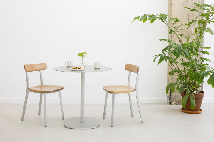 Utility Side Chair - Emeco - Chairs - Powder Coated Black - Walnut - HORNE