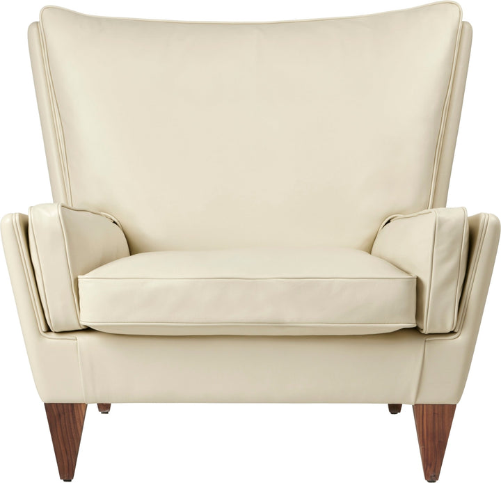 V11 Lounge Chair - Gubi - Chairs - Gubi Smooth Cream Leather - HORNE
