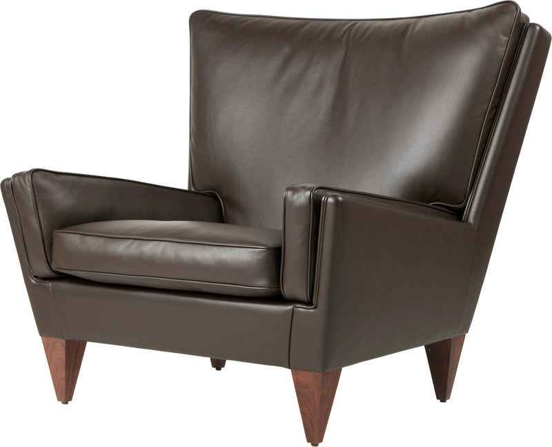 V11 Lounge Chair - Gubi - Chairs - Gubi Smooth Coffee Leather - HORNE