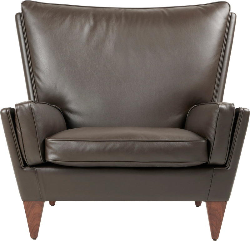 V11 Lounge Chair - Gubi - Chairs - Gubi Smooth Coffee Leather - HORNE