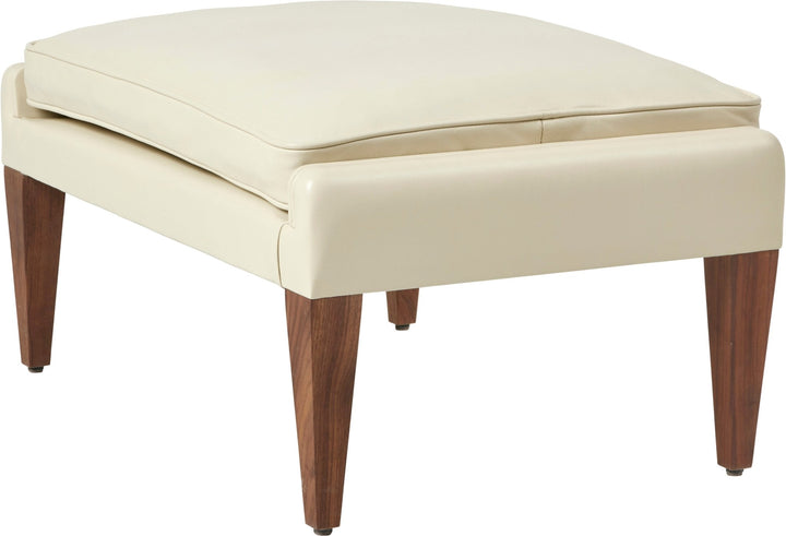 V11 Ottoman - Gubi - Stools + Benches + Ottomans - Gubi Smooth Cream Leather - HORNE