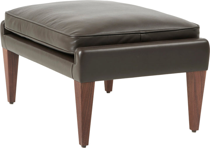 V11 Ottoman - Gubi - Stools + Benches + Ottomans - Gubi Smooth Coffee Leather - HORNE