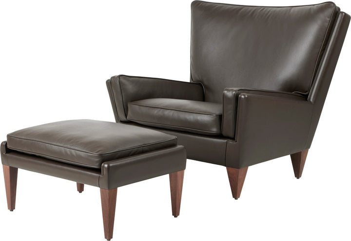 V11 Ottoman - Gubi - Stools + Benches + Ottomans - Gubi Smooth Coffee Leather - HORNE