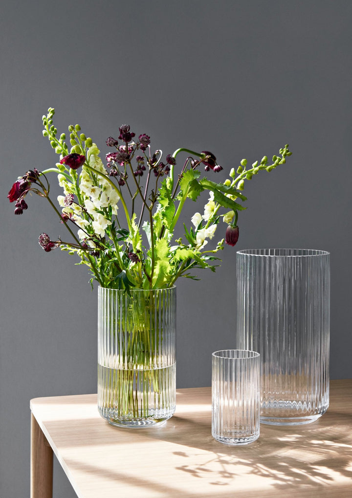 Vase - Clear - Lyngby - Vases - 9.8" x 5.7" - HORNE