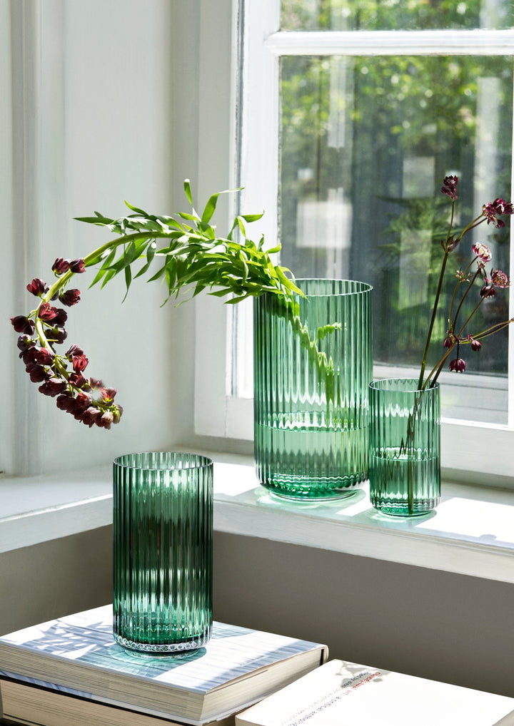 Vase - Copenhagen Green - Lyngby - Vases - 15" x 8.3" - HORNE