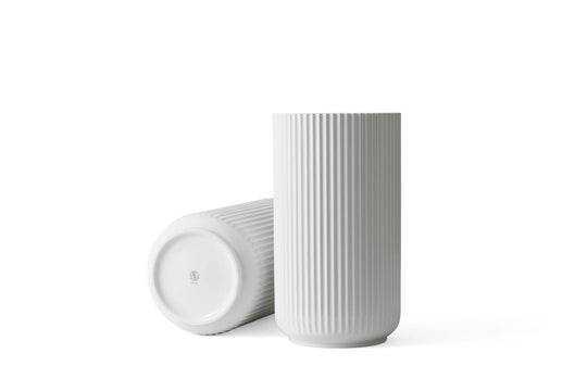 Vase - White - Lyngby - Vases - 15" x 8.3" - HORNE