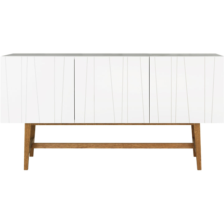 Vass V40:135 Cabinet 3 Doors - Asplund - Sideboards + Cabinets - Black Walnut Oak(P4) - White - 15 - HORNE