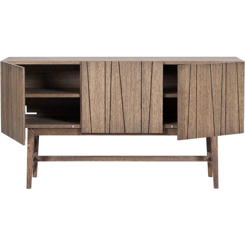 Vass V40:135 Cabinet 3 Doors - Asplund - Sideboards + Cabinets - Black Walnut Oak(P4) - White - 15 - HORNE