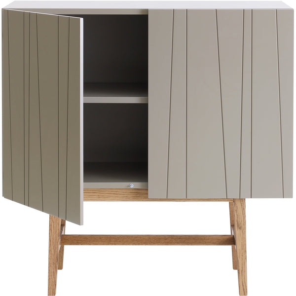 Vass V60:90 Cabinet 2 Doors - Stand Base - Asplund - Sideboards + Cabinets - Black Walnut Oak(P4) - White - 15 - HORNE