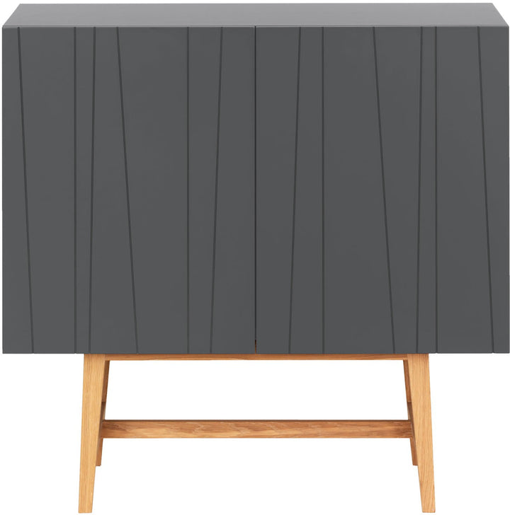 Vass V60:90 Cabinet 2 Doors - Stand Base - Asplund - Sideboards + Cabinets - Black Walnut Oak(P4) - White - 15 - HORNE