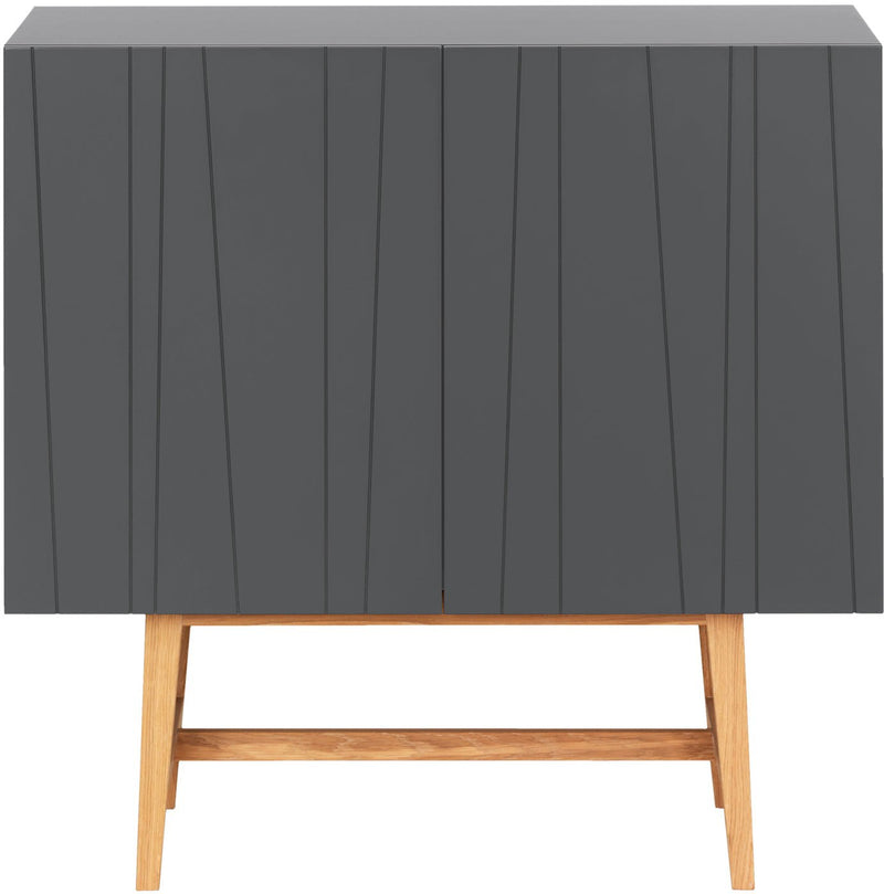 Vass V60:90 Cabinet 2 Doors - Stand Base - Asplund - Sideboards + Cabinets - Black Walnut Oak(P4) - White - 15 - HORNE