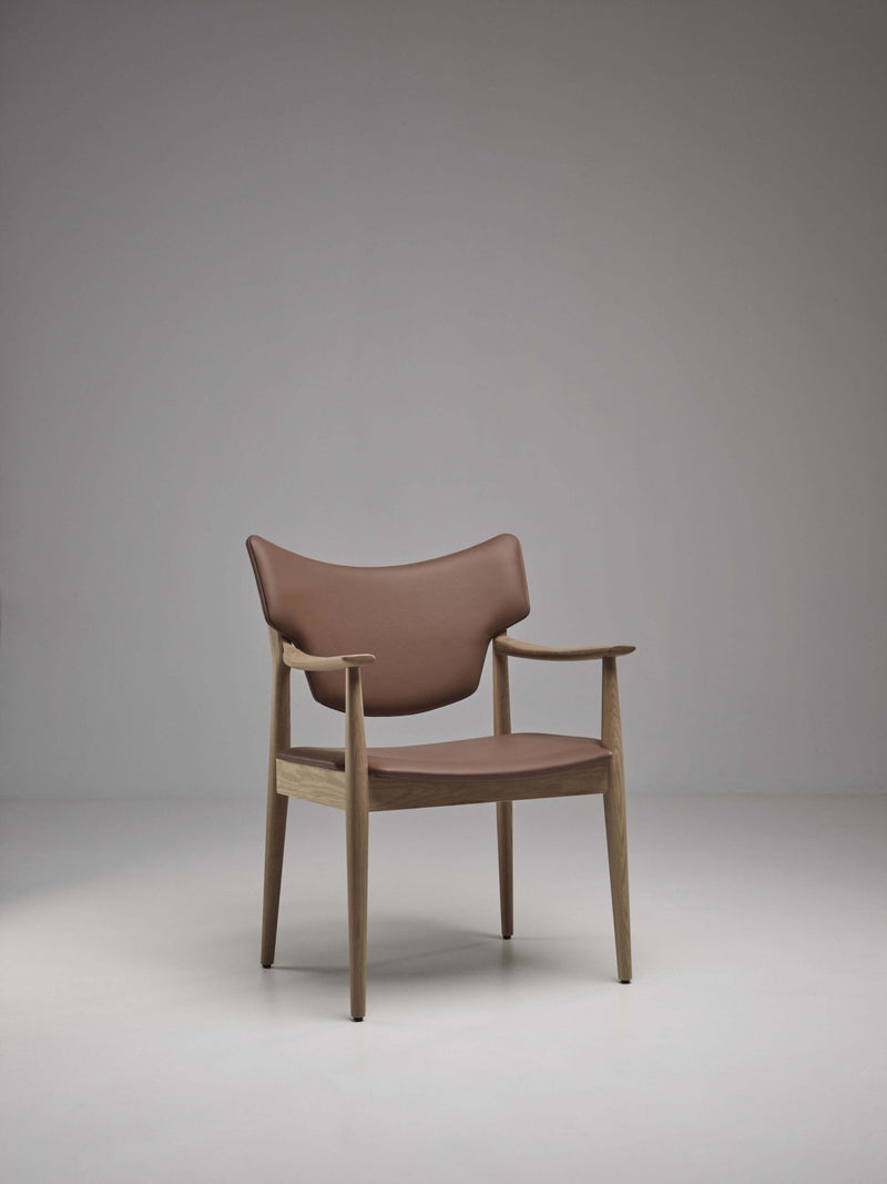 Veng Armchair - Eikund - Chairs - Textile Blackened Blue - White Oiled Oak - HORNE