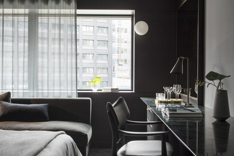 Veng Armchair - Eikund - Chairs - Textile Blackened Blue - White Oiled Oak - HORNE