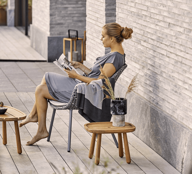 Vibe Lounge Chair - Cane Line - Outdoor Furniture - Black / Graphite - No Cushion - HORNE