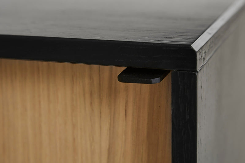 Virka Sideboard - High - Woud - Sideboards + Cabinets - White Oil Treated Oak - Black Painted Oak - Oak - HORNE