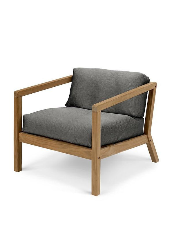 Virkelyst Chair - Skagerak by Fritz Hansen - Outdoor Furniture - Teak / Charcoal - HORNE