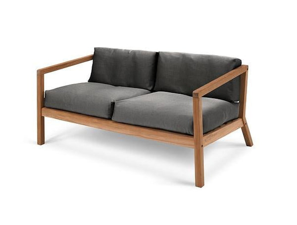 Virkelyst Sofa - Skagerak by Fritz Hansen - Outdoor Furniture - Teak / Charcoal - HORNE