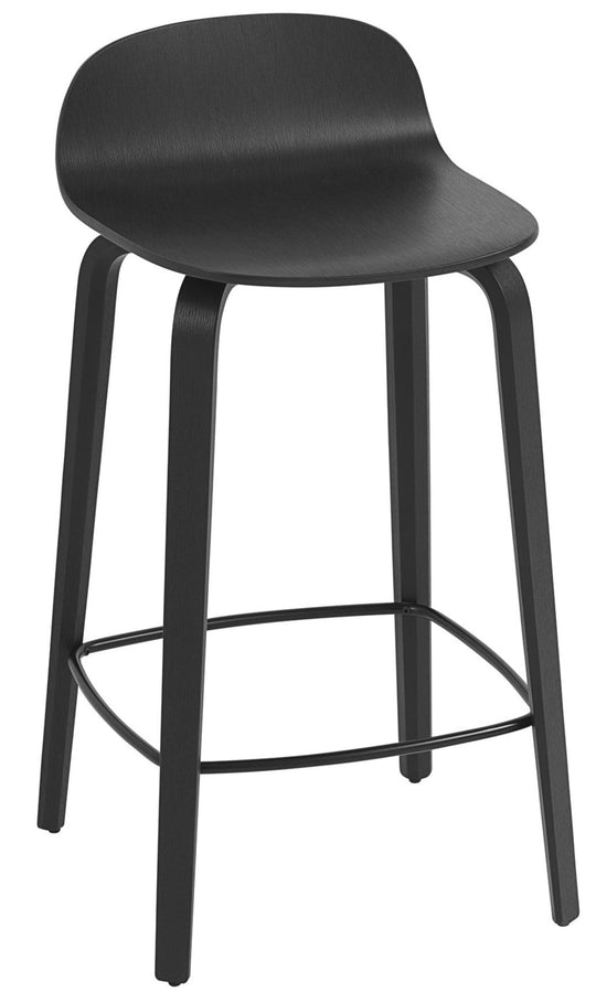 Visu Stool - Muuto - Stools + Benches + Ottomans - Counter Height - Black - HORNE