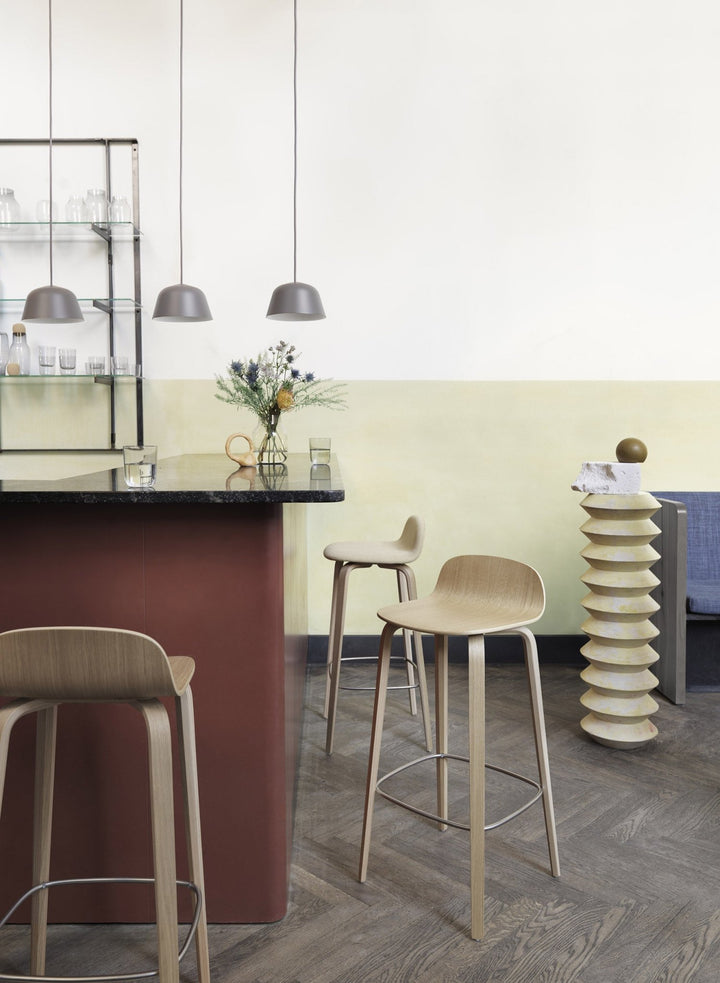 Visu Stool - Muuto - Stools + Benches + Ottomans - Bar Height - Oak - HORNE