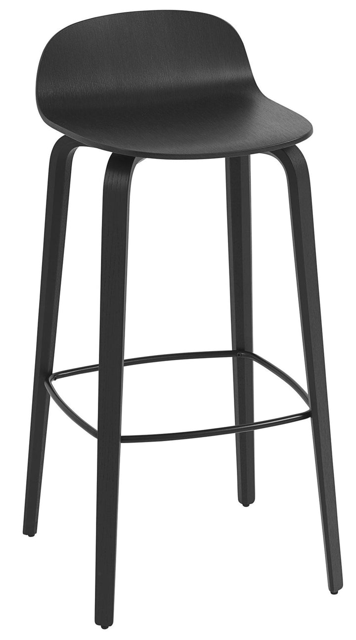 Visu Stool - Muuto - Stools + Benches + Ottomans - Bar Height - Black - HORNE