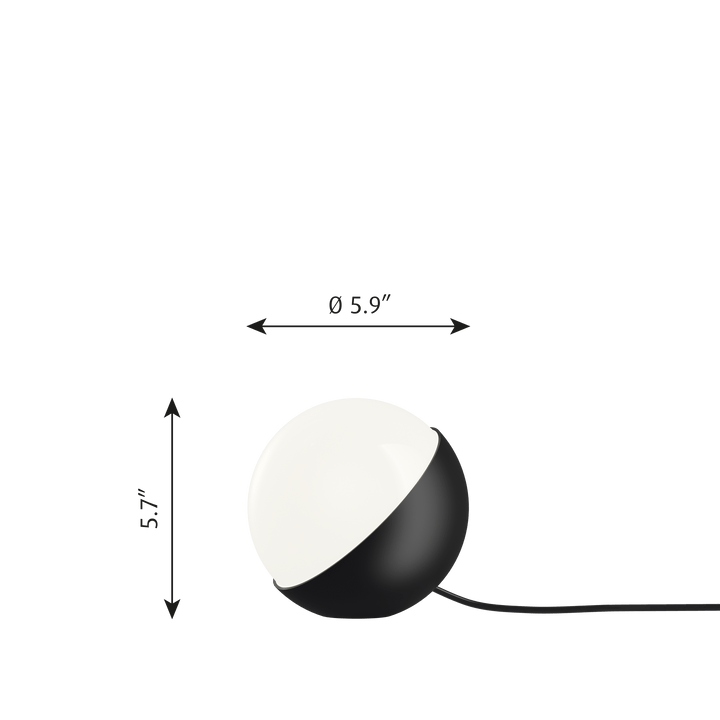 VL Studio Table Lamp - Louis Poulsen - Table + Task - 12.6" - Black - HORNE