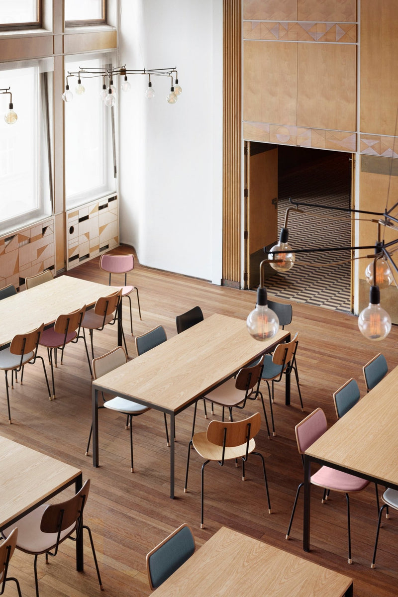 VLA26P Vega Dining Chair - Carl Hansen & Son - Chairs - Lacquered Oak/ Mood 04102 - HORNE