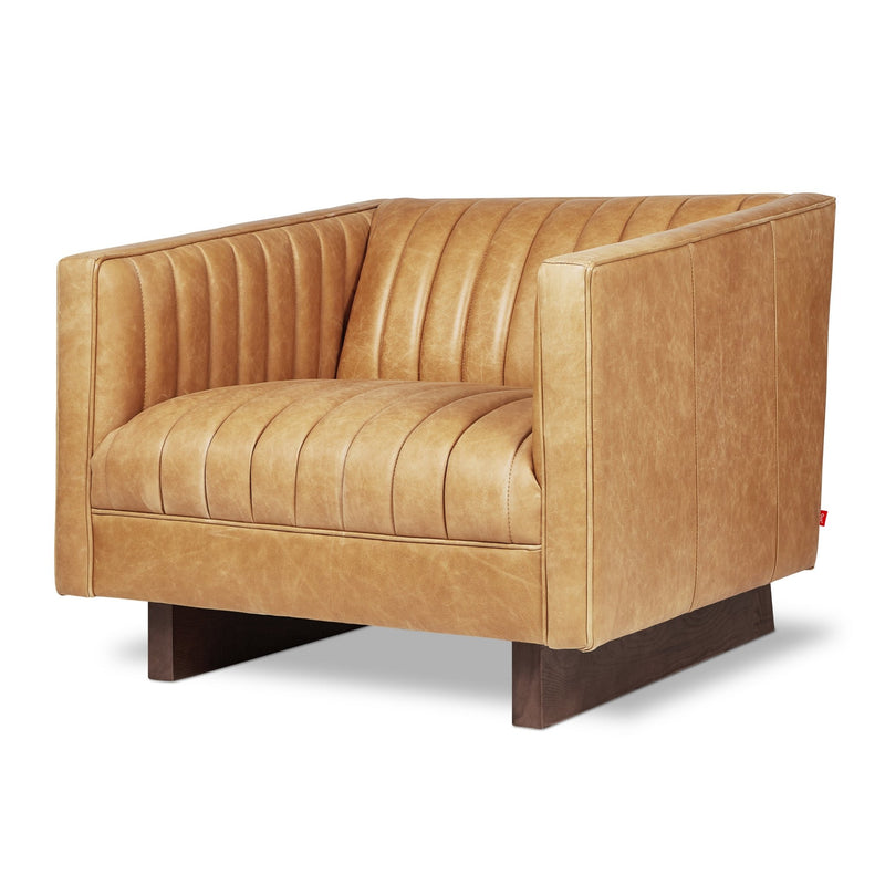 Wallace Chair - Gus* Modern - Chairs - Canyon Whiskey Leather - HORNE
