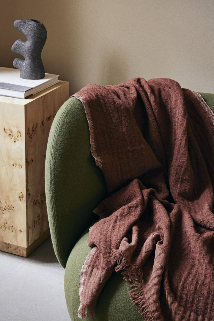 Weaver Throw - Ferm Living - Blankets + Throws + Pillows - Grey Green - HORNE