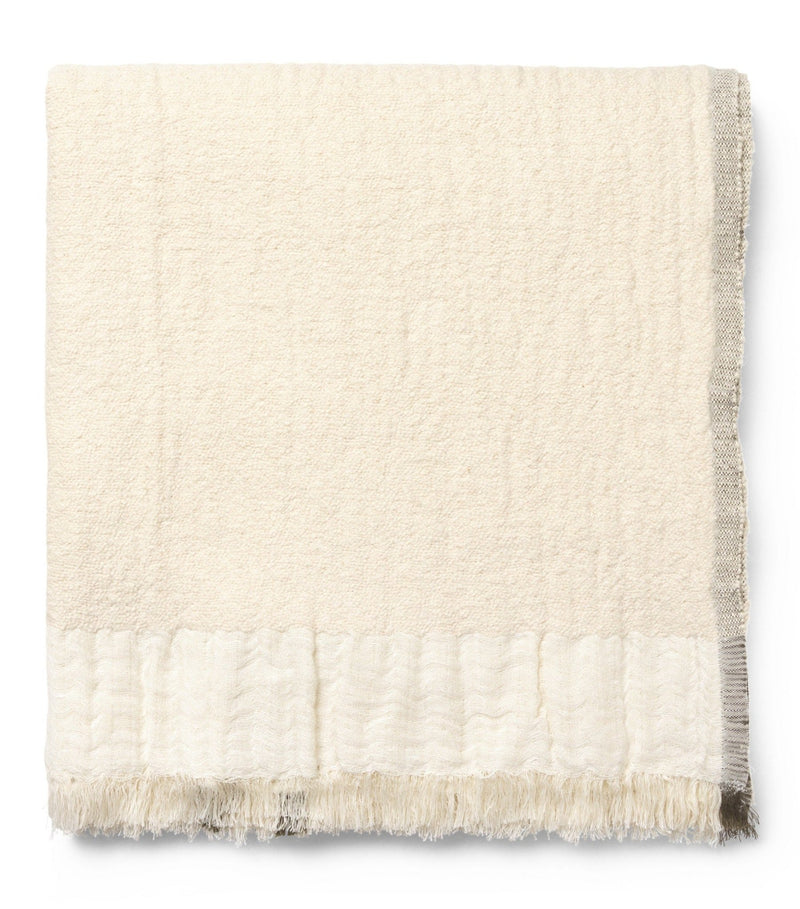 Weaver Throw - Ferm Living - Blankets + Throws + Pillows - Off - White - HORNE